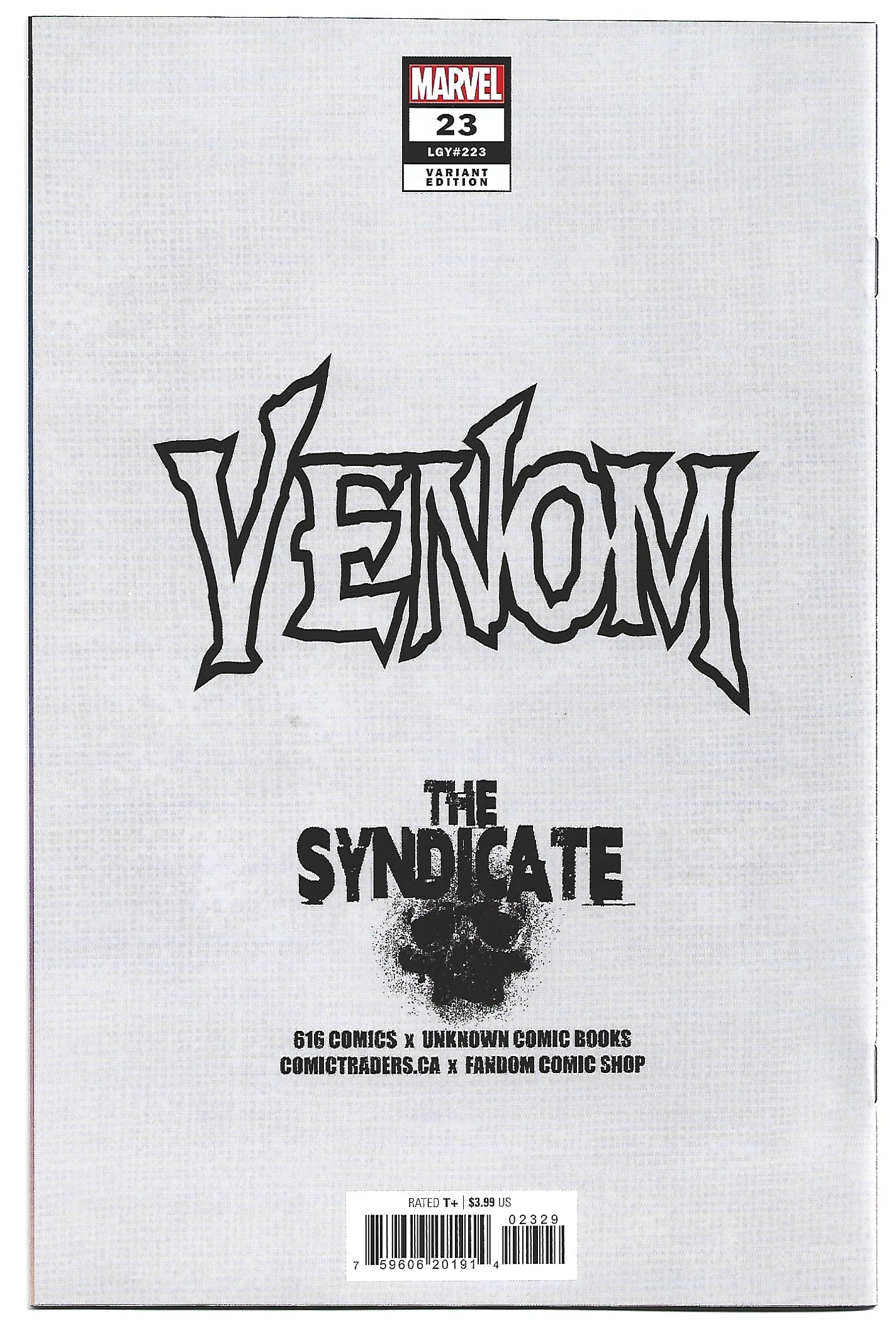 Venom #23 The Syndicate Variant