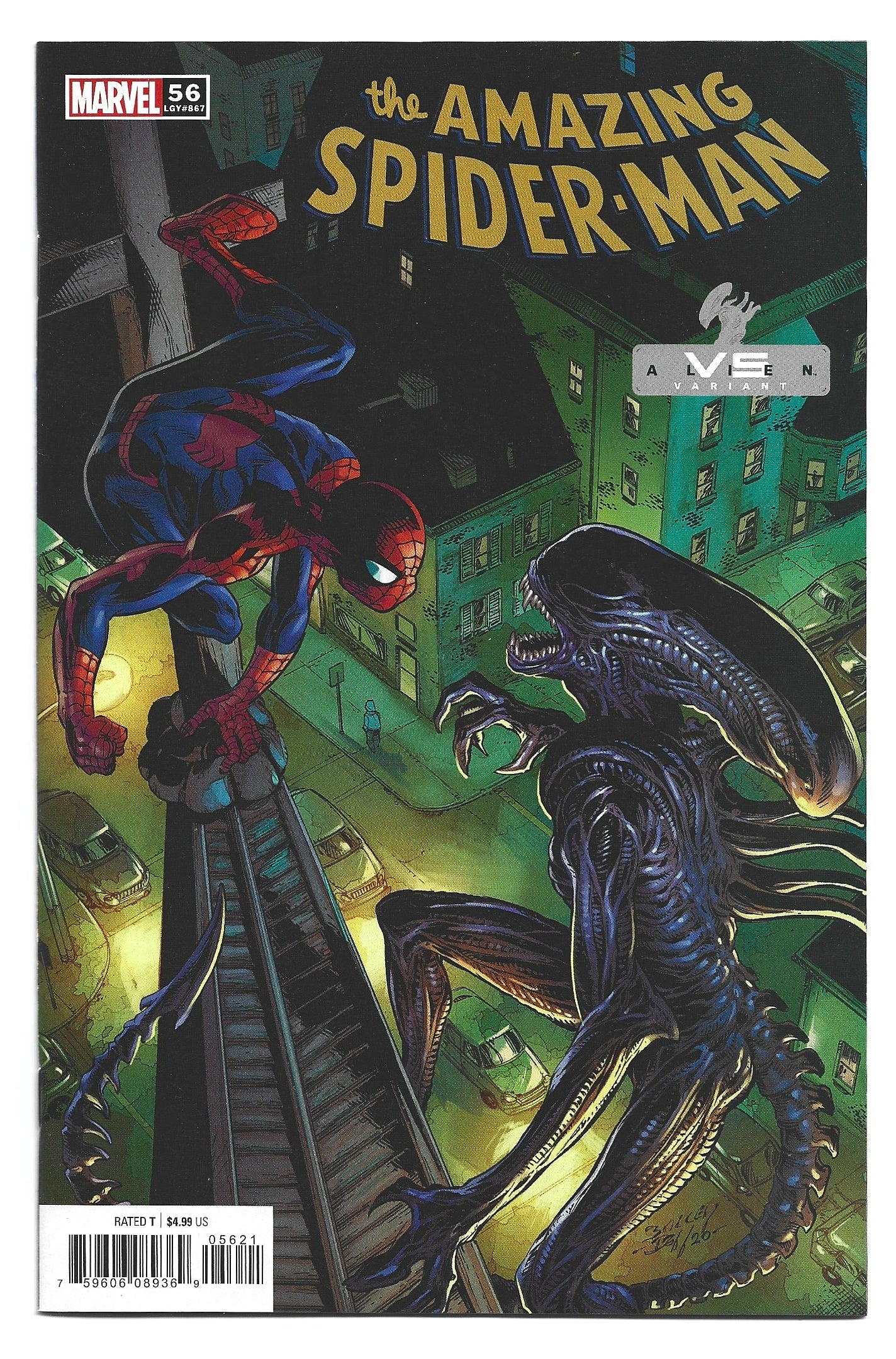 Amazing Spider-Man #56 Vs Aliens Variant