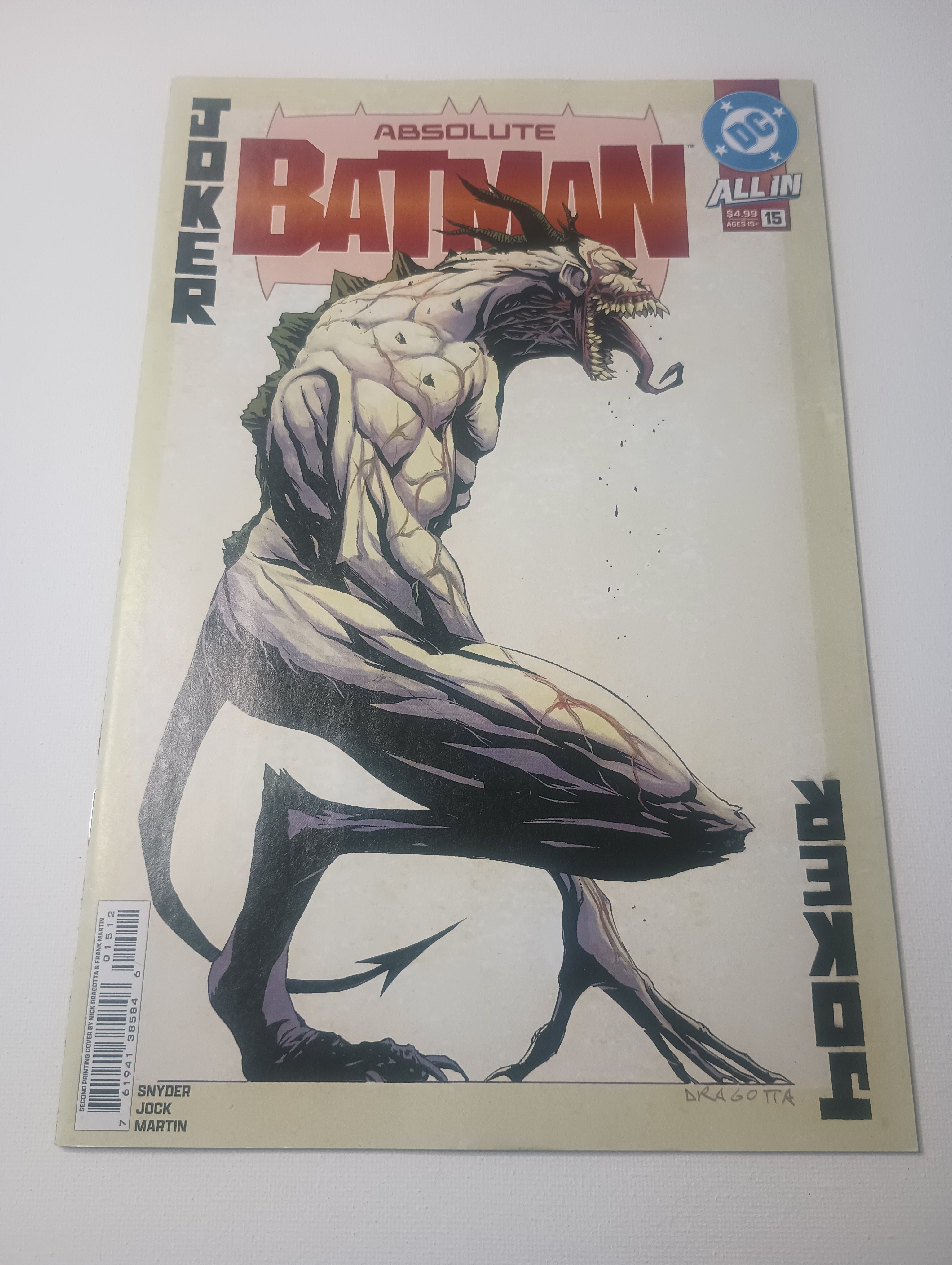 Absolute Batman #15 2nd Print. 1st App Joker