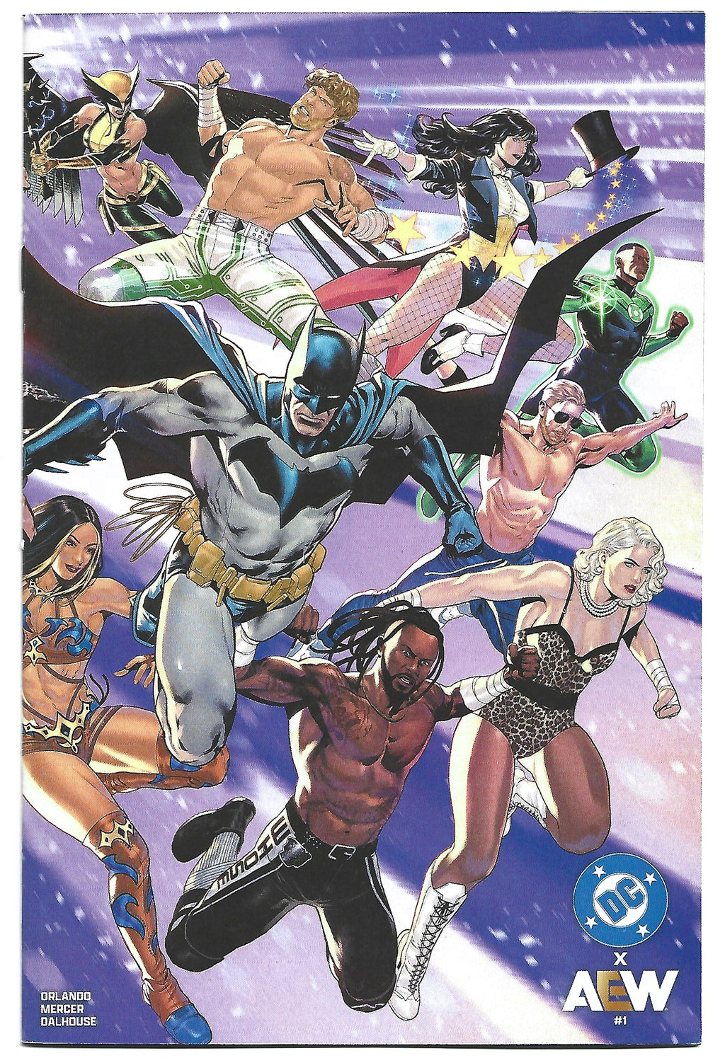 DC x AEW #1 wraparound cover