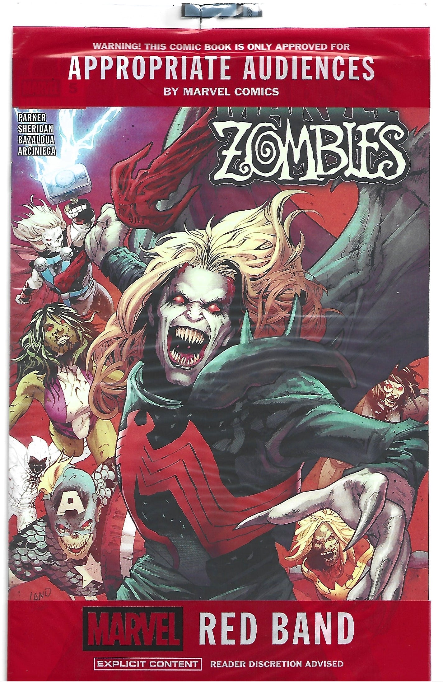 Marvel Zombies #5 Marvel red band edition sealed in polybag