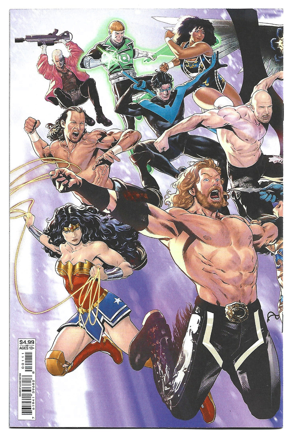 DC x AEW #1 wraparound cover